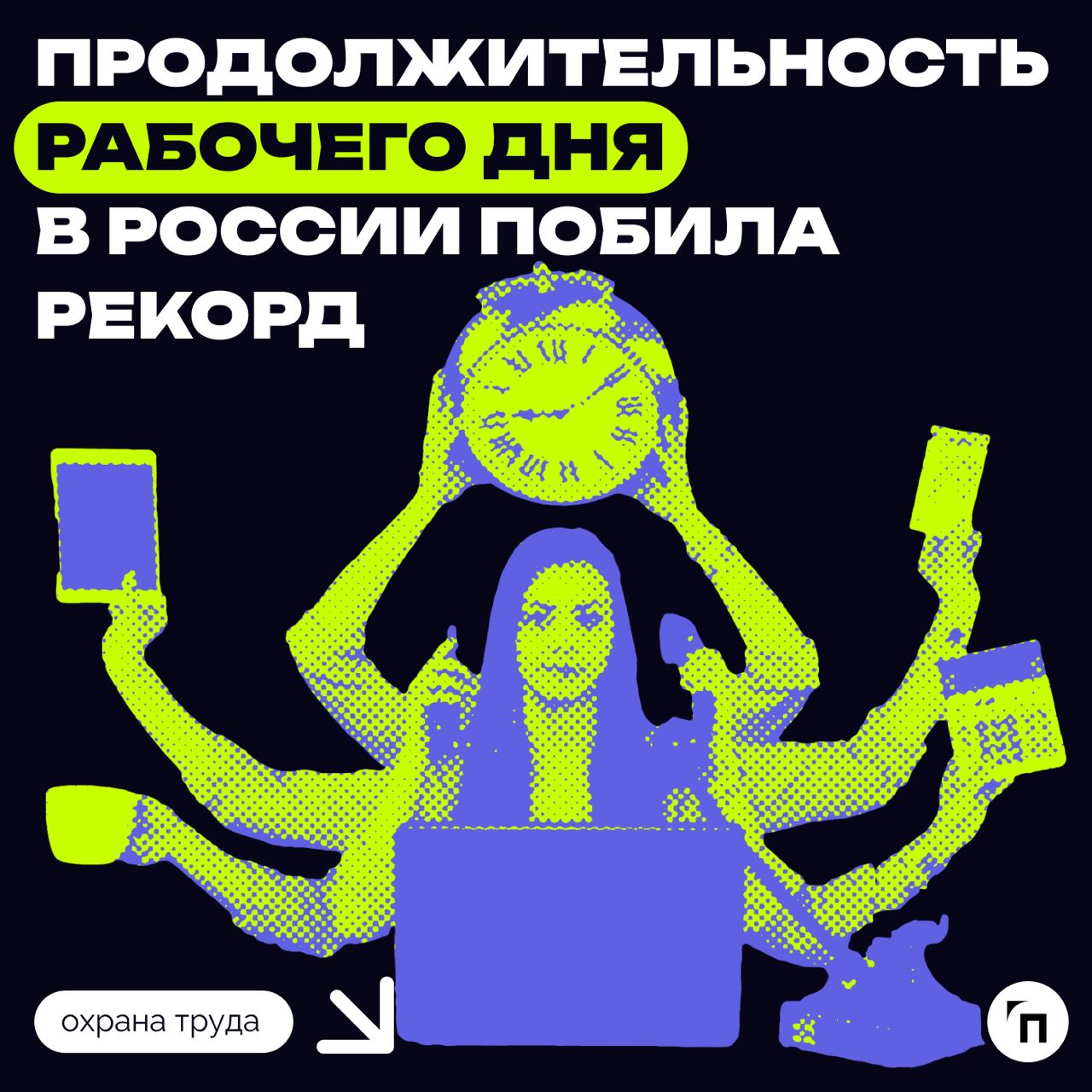 ⚡️ Продолжительность рабочего дня в России побила рекорд
В 2023 году россияне в среднем тратили на работу 38 часов 12 минут в неделю, что является максимумом с 2014 года | Сетка — социальная сеть от hh.ru
