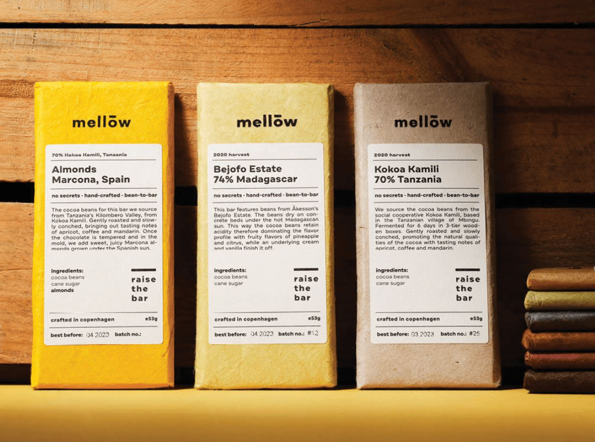 Аскетичная упаковка натурального шоколада Mellow | Сетка — социальная сеть от hh.ru