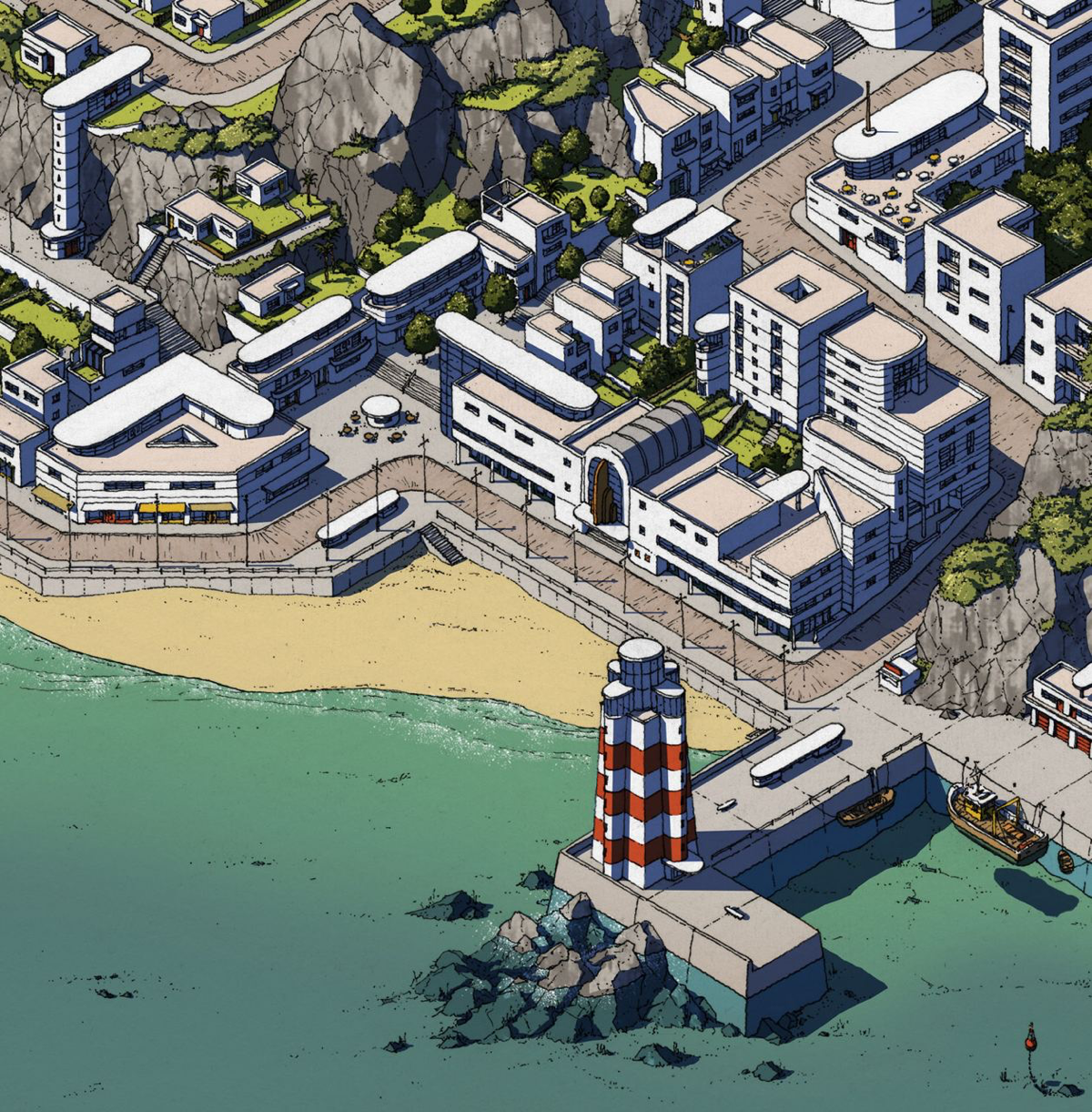 Детализированные иллюстрации британского архитектора Оуэна Помери
Среди клиентов Оуэна немало крупных имён: The Economist, Tribune, Airbnb, Apple and The New Yorker
Интервью с автором: 
https://creati... | Сетка — социальная сеть от hh.ru