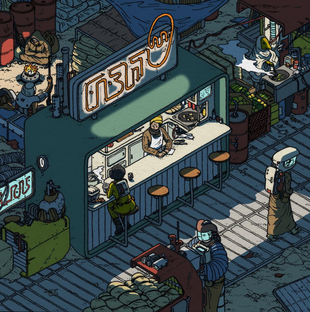 Детализированные иллюстрации британского архитектора Оуэна Помери
Среди клиентов Оуэна немало крупных имён: The Economist, Tribune, Airbnb, Apple and The New Yorker
Интервью с автором: 
https://creati... | Сетка — социальная сеть от hh.ru