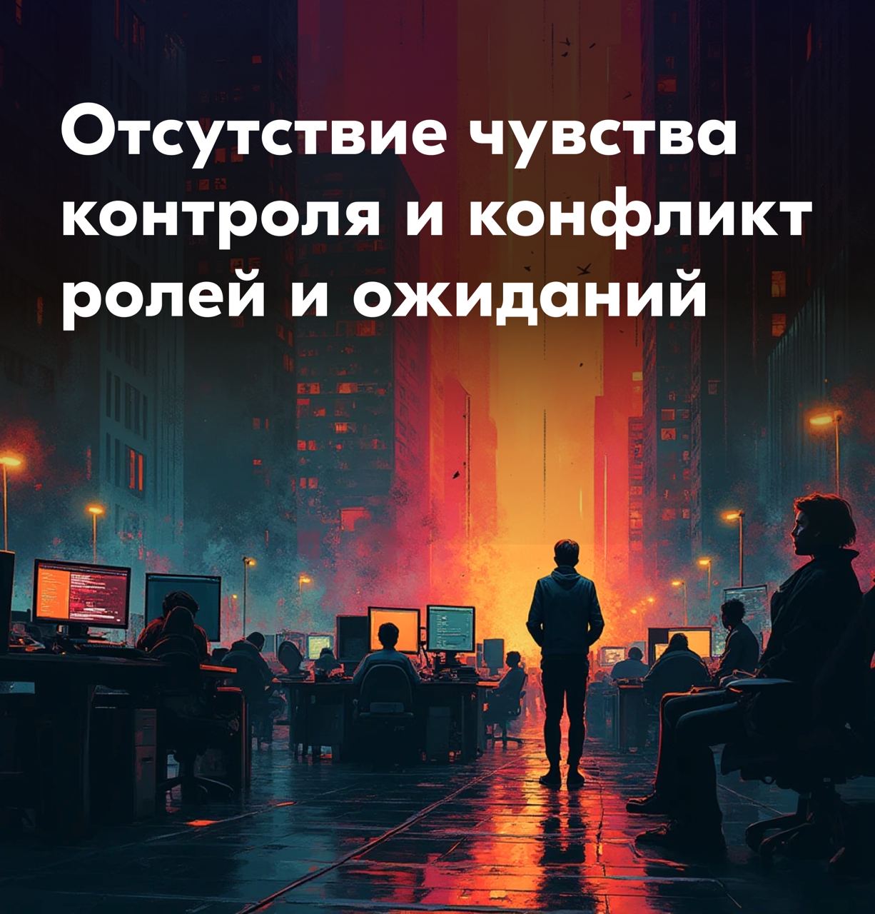 Всем привет!
Сегодня хочу обсудить две темы, которые могут повлиять на продуктивность и эмоциональное состояние — это отсутствие чувства контроля и конфликт ролей и ожиданий | Сетка — социальная сеть от hh.ru