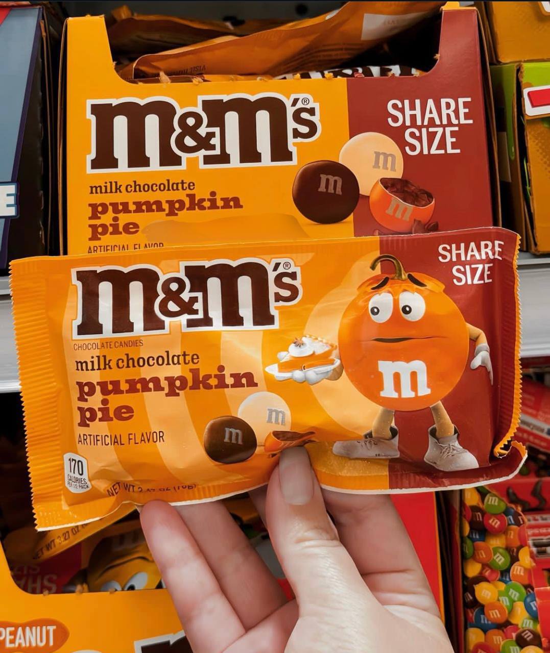 ААА! M&M’s уже выпустили конфеты со вкусом тыквенного пирога. Первые покупатели пишут, что драже очень напоминает шоколадный чай с нотами тыквы | Сетка — социальная сеть от hh.ru