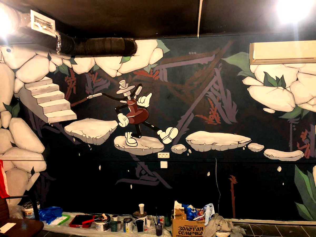 Занимаюсь росписью интерьера и стрит-артом, готов к выезду в любой город , в любую точку галактики 🙌🏽
#streetart #art #graffiti #paint  #ищуработу #художник #дизайнер | Сетка — социальная сеть от hh.ru