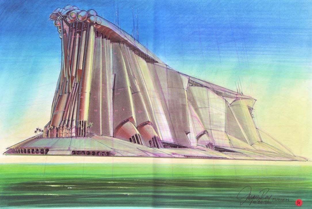 Над Пятым элементом работало немало иллюстраторов и художников, которые придумывали концепты кораблей, интерьеров, предметов и техники | Сетка — социальная сеть от hh.ru