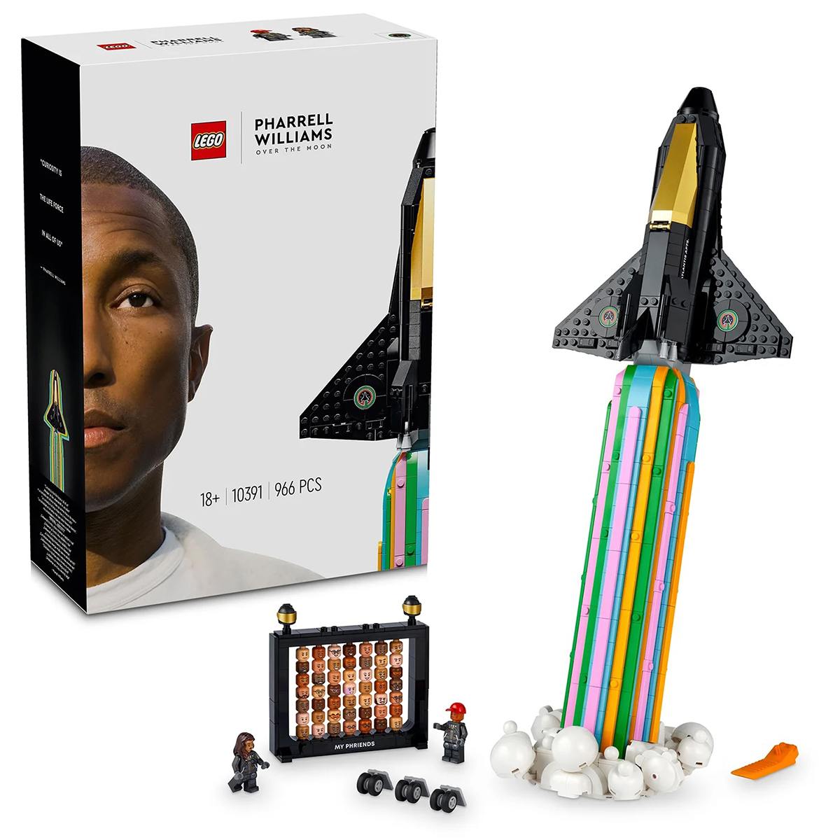Кажется, это первая коллаборация такого плана от LEGO. Компания объединилась с Фарреллом Уильямсом, совместно они создали набор «Over The Moon». Из 966 деталей набора нужно собрать космический корабль | Сетка — социальная сеть от hh.ru