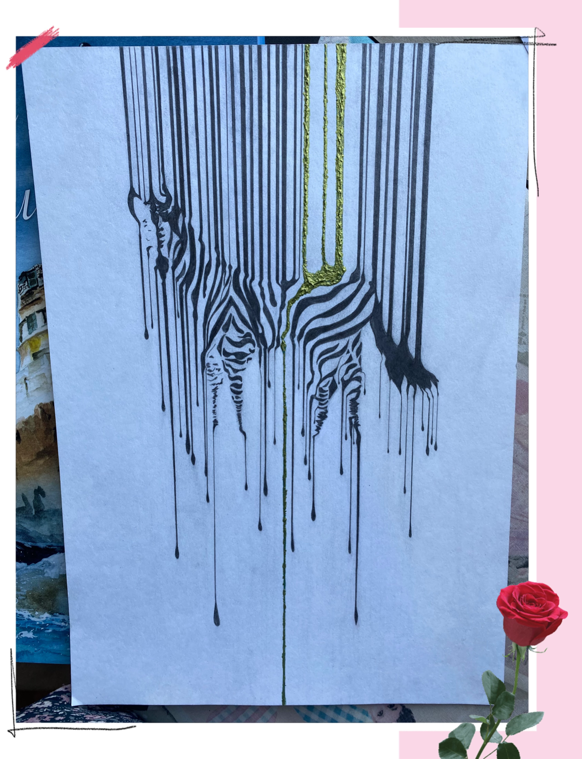 ## ✨ "ZEБРЫ" - Угольный рисунок
Оригинальный рисунок углем, запечатлевший красоту зебр.
Без рамы для удобной доставки.
Пишите в ЛС за подробностями | Сетка — социальная сеть от hh.ru