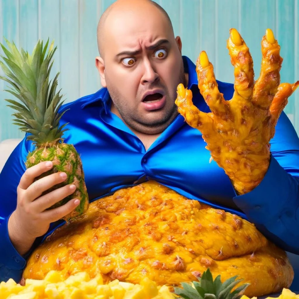 Настоящая история появления ананаса в Губке-Бобе.
Фанатский приквел с помощью нейросетей. | Сетка — социальная сеть от hh.ru