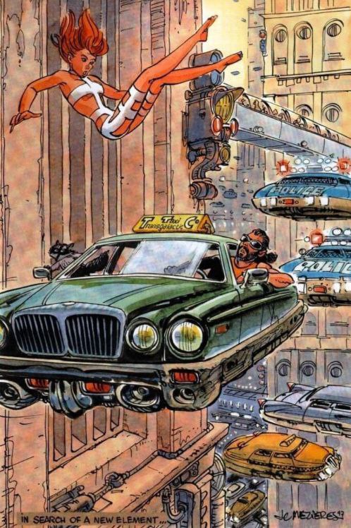 Немало концептов было нарисовано Жаном Клодом Мезьером. Он родился в 1938 году, также как и Мёбиус, и, к сожалению, умер 2 года назад | Сетка — социальная сеть от hh.ru