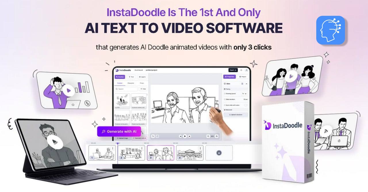 #инструменты
InstaDoodle — платформа которая позволяет создавать профессиональный видеоконтент для белых досок за считанные минуты
Движок, работающий на основе искусственного интеллекта, поможет легко... | Сетка — социальная сеть от hh.ru
