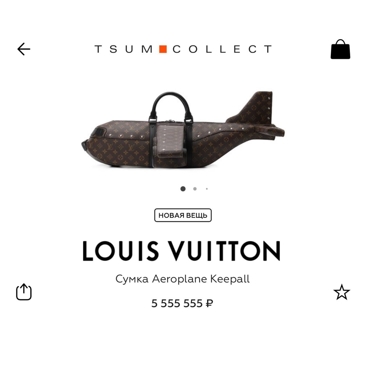 Сумка за 5,5 млн рублей от Louis Vuitton появилась в московском ЦУМе.
Спасибо, мы лучше однушку у МКАДа купим.
🍕зумеры в телеграм | Сетка — социальная сеть от hh.ru