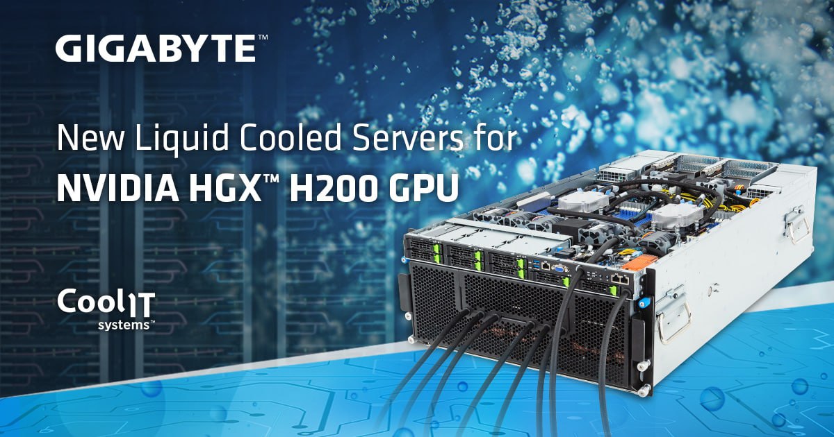 Gigabyte представила серверы с ускорителями NVIDIA
Компания Giga Computing, подразделение Gigabyte, представила серверы G593-ZD1-LAX3 и G593-SD1-LAX3 для ресурсоёмких ИИ-задач с жидкостным охлаждением... | Сетка — социальная сеть от hh.ru