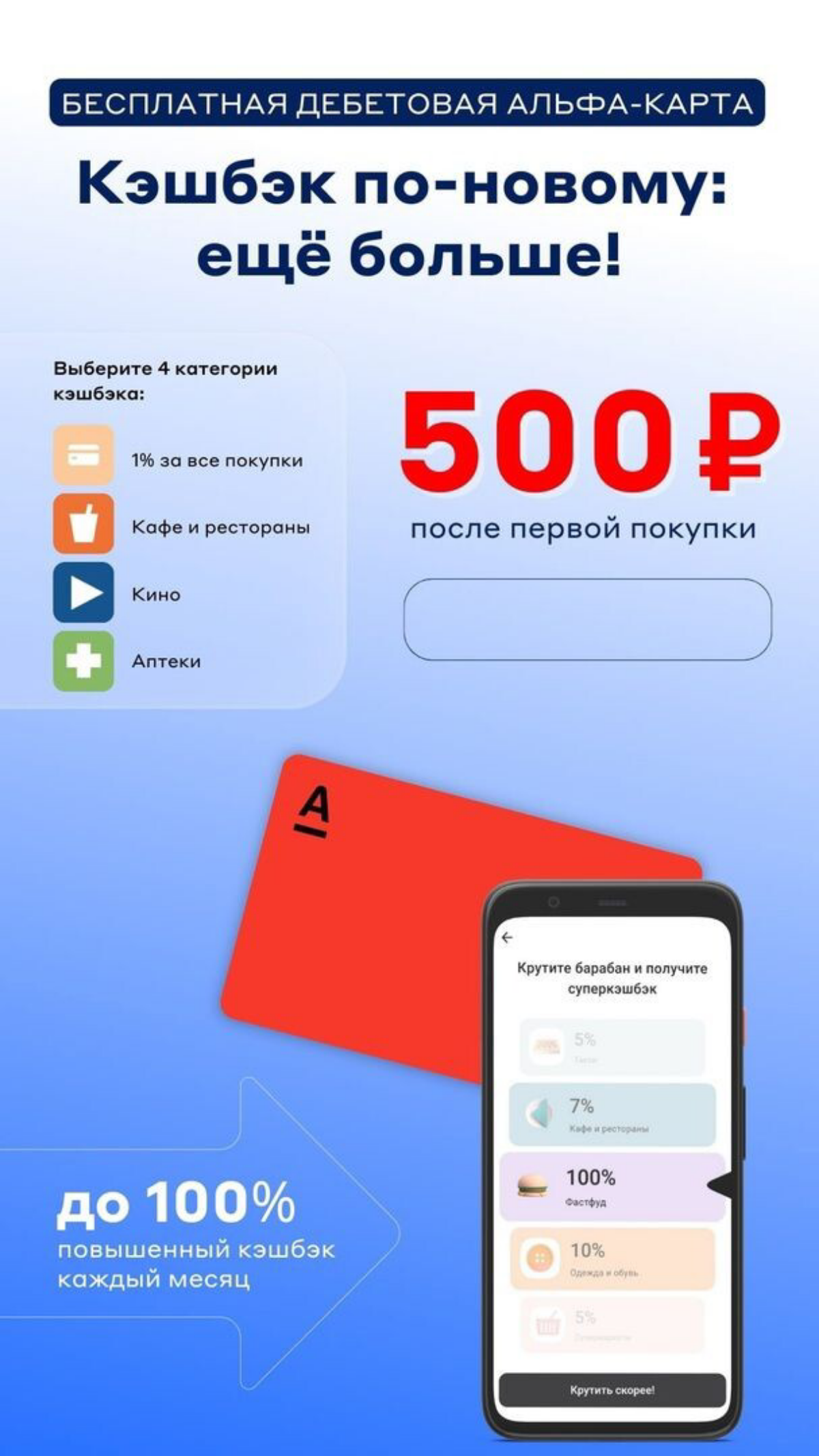 🔥Дебетовая карта С любимым кэшбэком !!
Карта доступна для оформления с 14 лет | Сетка — социальная сеть от hh.ru