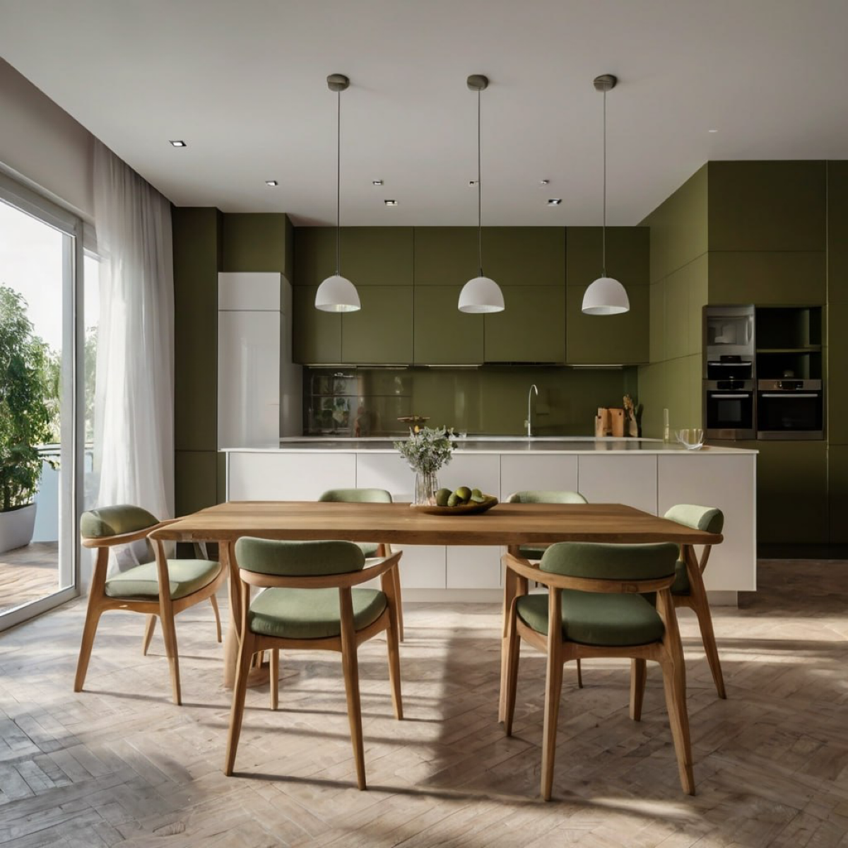 ✨ Оливковый цвет — идеальное решение для спокойного и уютного интерьера в современном стиле | Сетка — социальная сеть от hh.ru