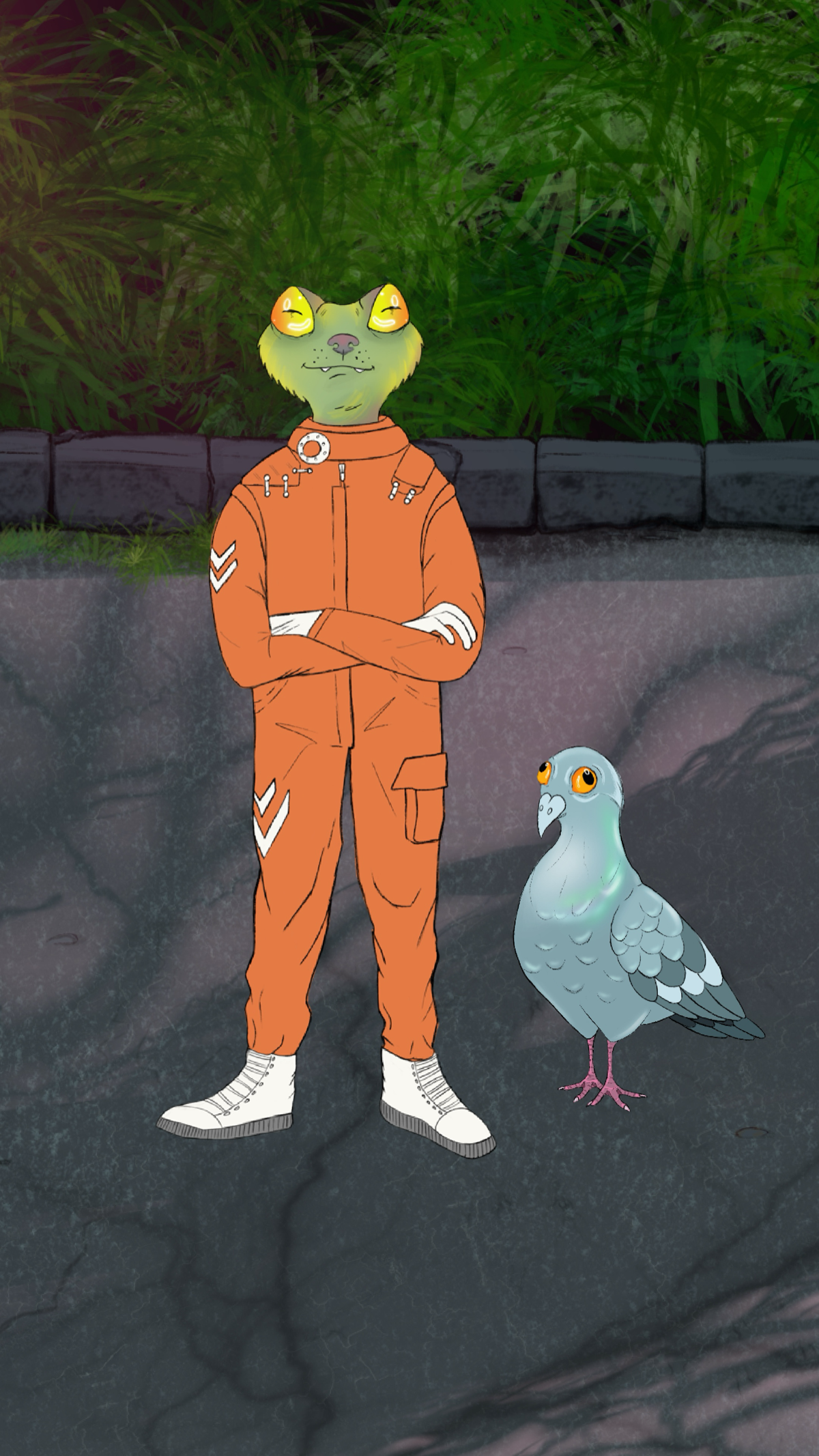 Фроше - лягушка или выдра? Почти человек 👽
Понравился мне этот персонаж, считаю что у него есть потенциал на дальнейшее развитие | Сетка — социальная сеть от hh.ru