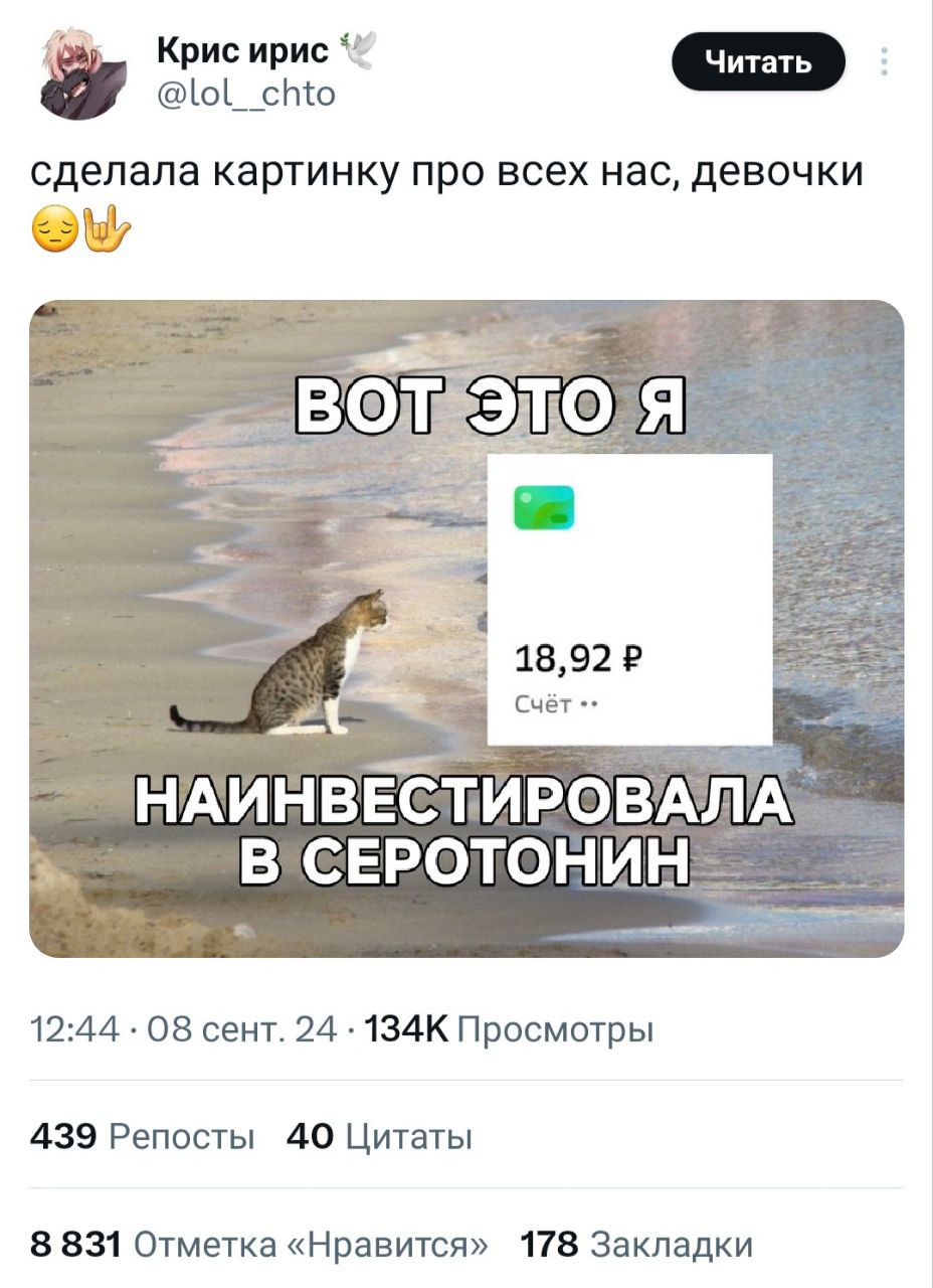 В таких ситуациях плачут не только девочки
➡️ отправь в телеге мем коллеге | Сетка — социальная сеть от hh.ru