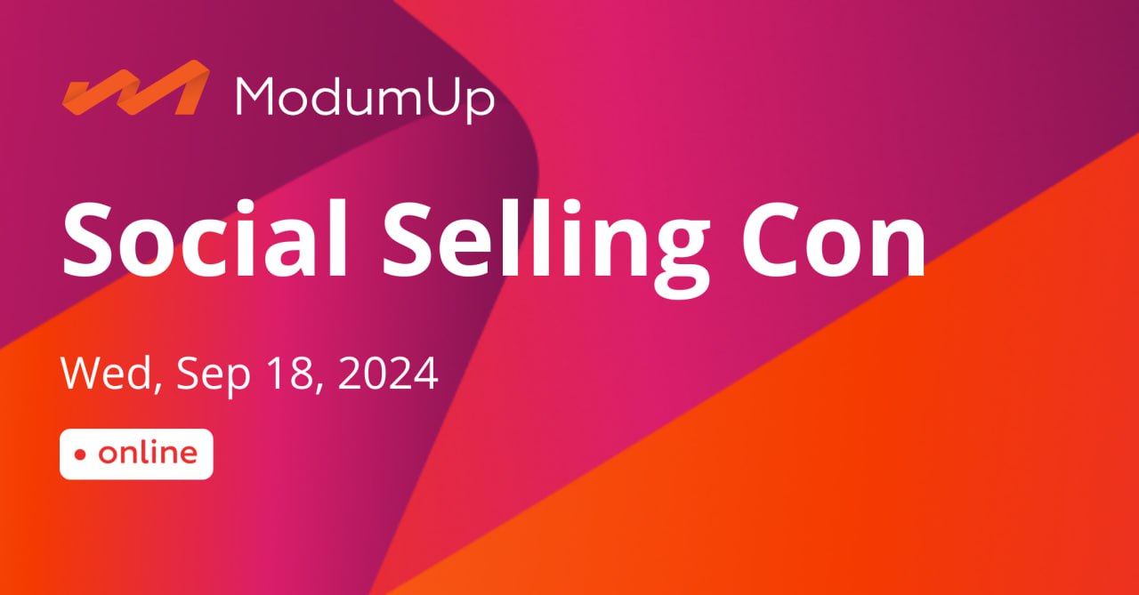 Присоединяйтесь к Social Selling Con 2024 онлайн уже в эту среду!
Приглашаю вас на четвертую ежегодную конференцию Social Selling Con от агентства ModumUp по темам личного бренда в соцсетях, лидогенер... | Сетка — социальная сеть от hh.ru