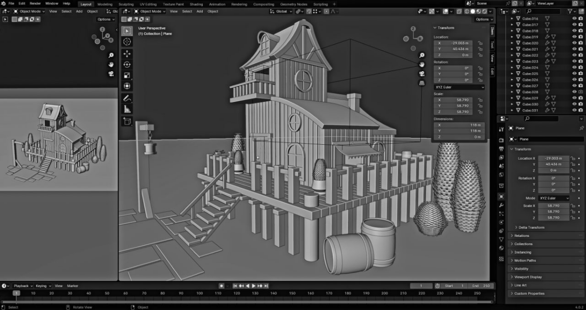 Курс "3D Domik" от Дениса Кожар.
Blender | Сетка — социальная сеть от hh.ru