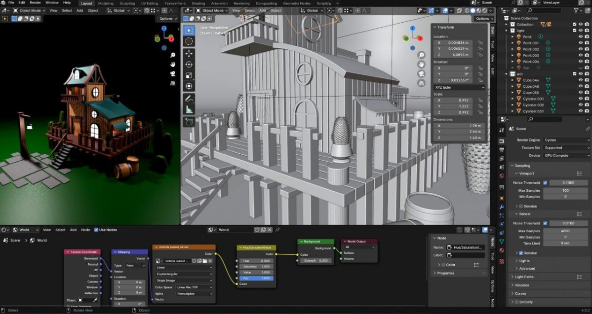 Курс "3D Domik" от Дениса Кожар.
Blender | Сетка — социальная сеть от hh.ru