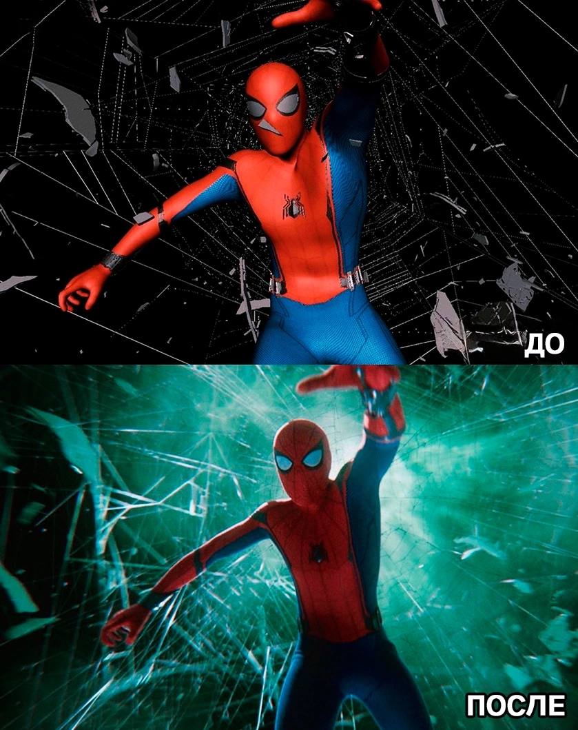 Кадры из фильмов Марвел до использования графики и после | Сетка — социальная сеть от hh.ru