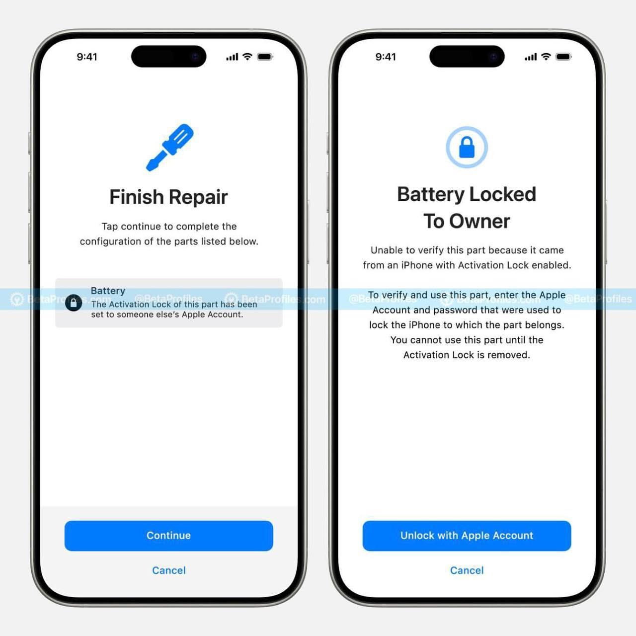 👀Apple сможет блокировать смартфоны с «донорскими» запчастями
В новой версии операционной системы iOS 18 появилась функция Activation Lock, которая будет работать не только на целых устройствах, но и ... | Сетка — социальная сеть от hh.ru