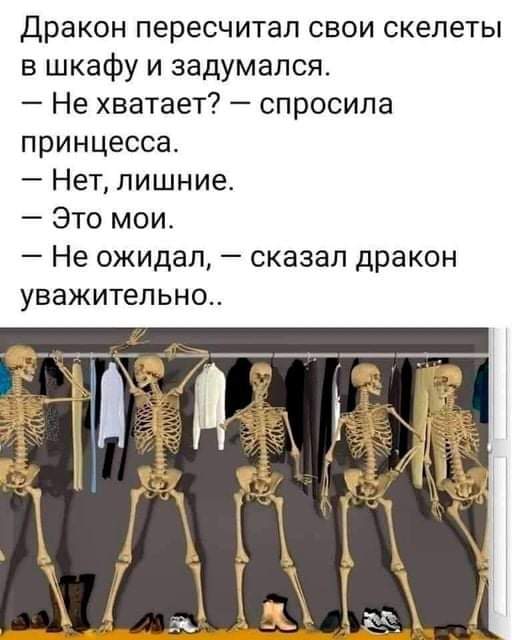 Считается что у всех есть свои скелеты в шкафу. А вы считаете своих? | Сетка — социальная сеть от hh.ru