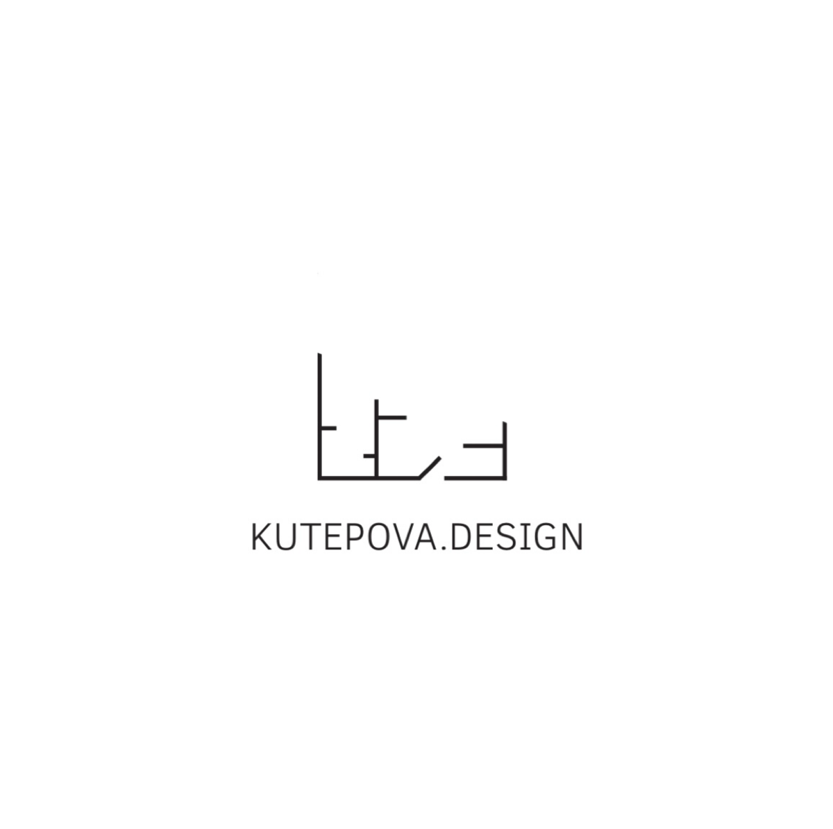 Разработка логотипа для дизайнера интерьеров “Kutepova.Design» | Сетка — социальная сеть от hh.ru