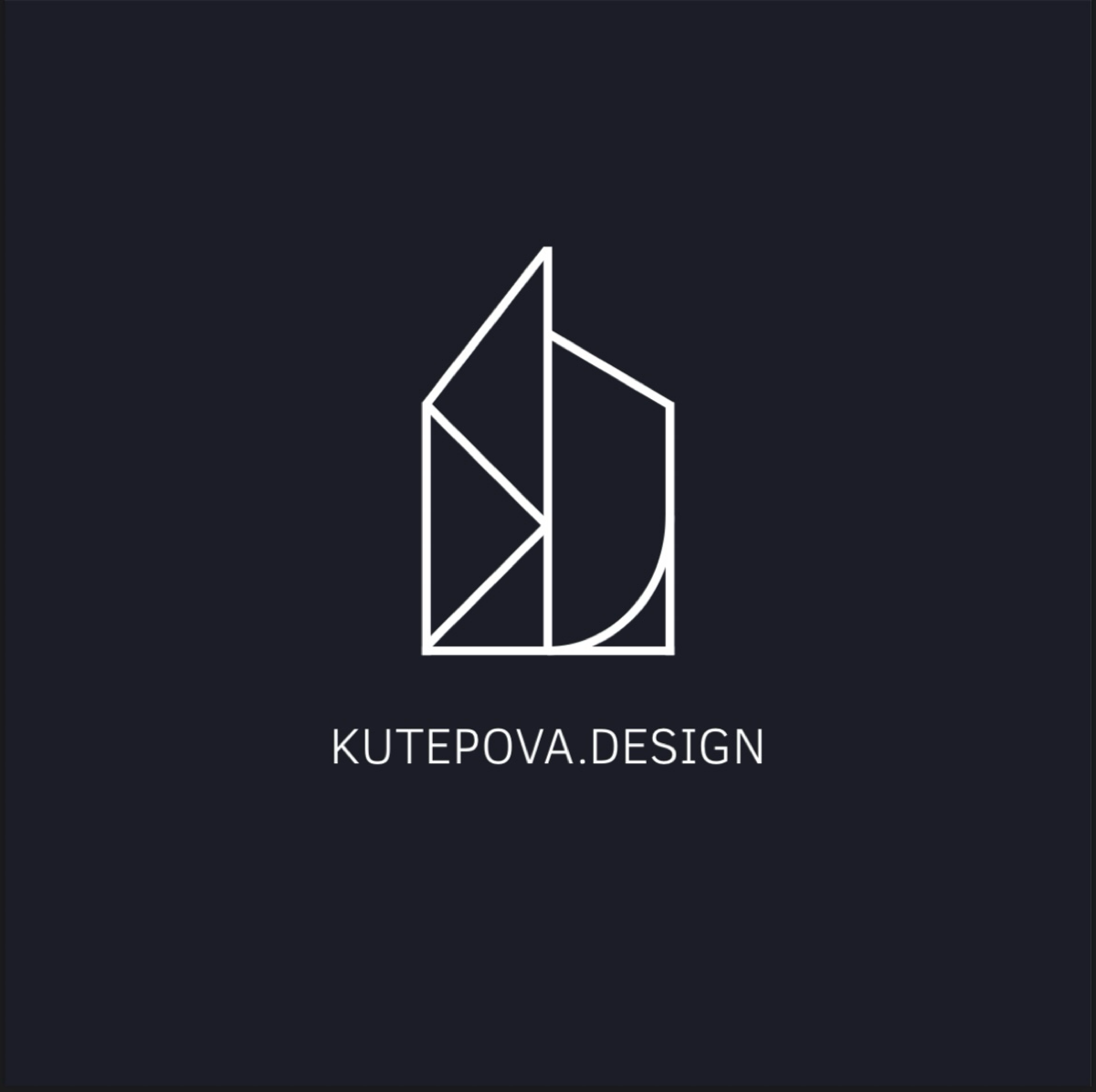 Разработка логотипа для дизайнера интерьеров “Kutepova.Design» | Сетка — социальная сеть от hh.ru
