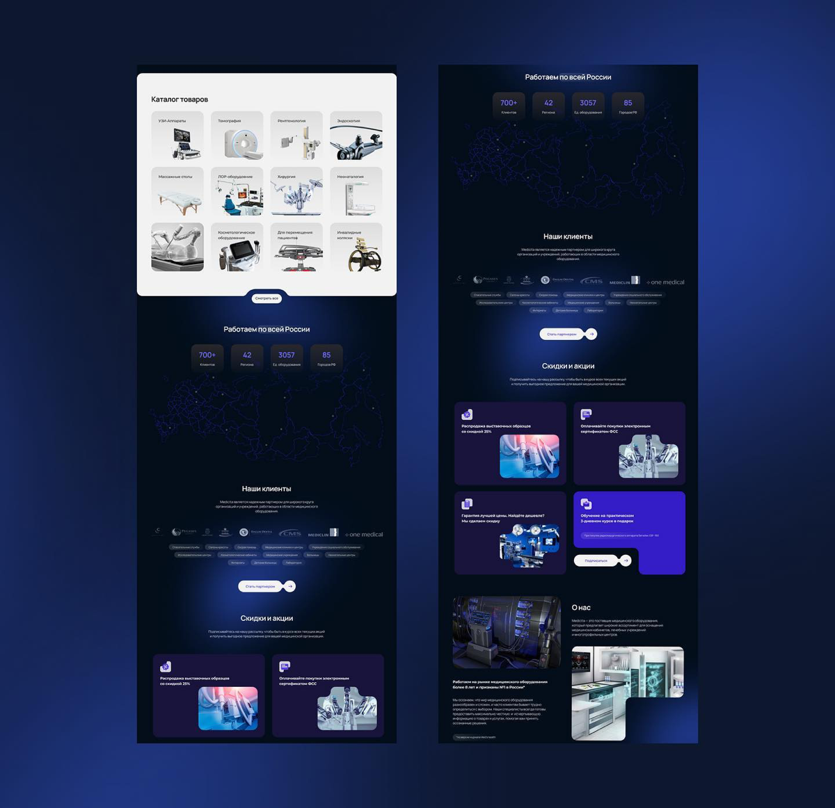 Кейс: Сайт для компании, продающей медицинское оборудование в России | Сетка — социальная сеть от hh.ru