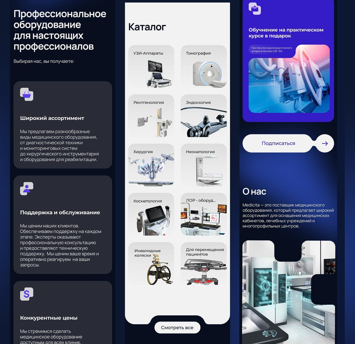 Кейс: Сайт для компании, продающей медицинское оборудование в России | Сетка — социальная сеть от hh.ru