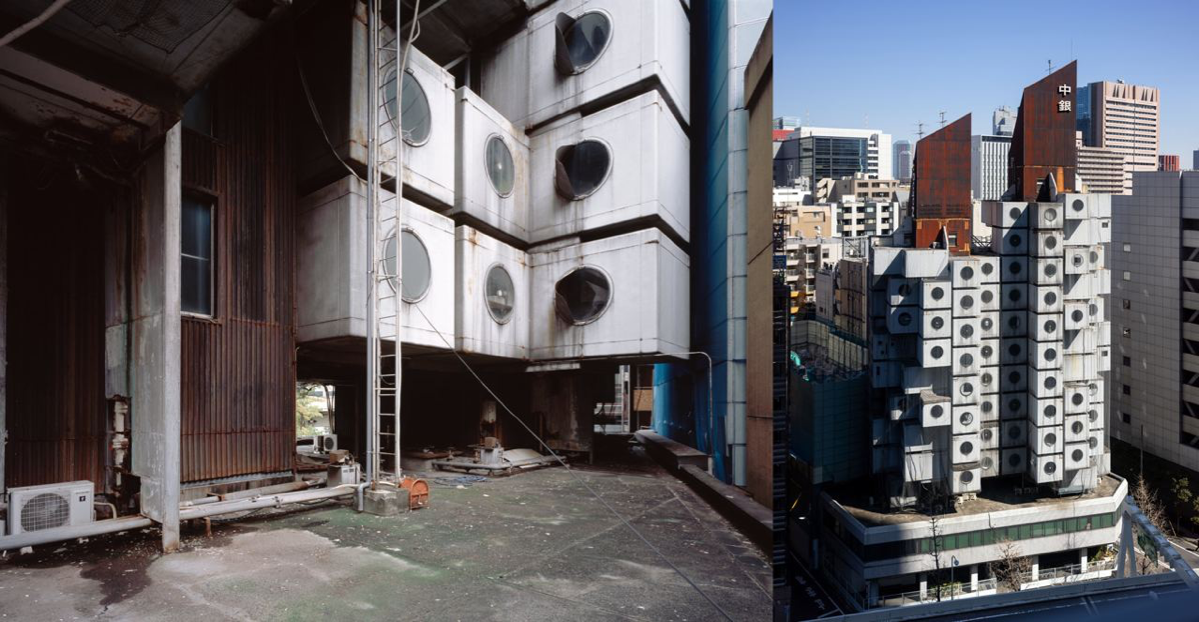 Фотографии капсульной башни Накагин перед сносом | Сетка — социальная сеть от hh.ru