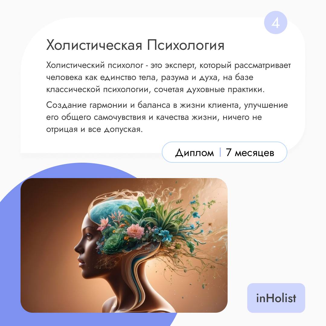 Получите не просто навыки, а получите профессию.
inHolist.com
Образовательная платформа с холистическим подходом | Сетка — социальная сеть от hh.ru