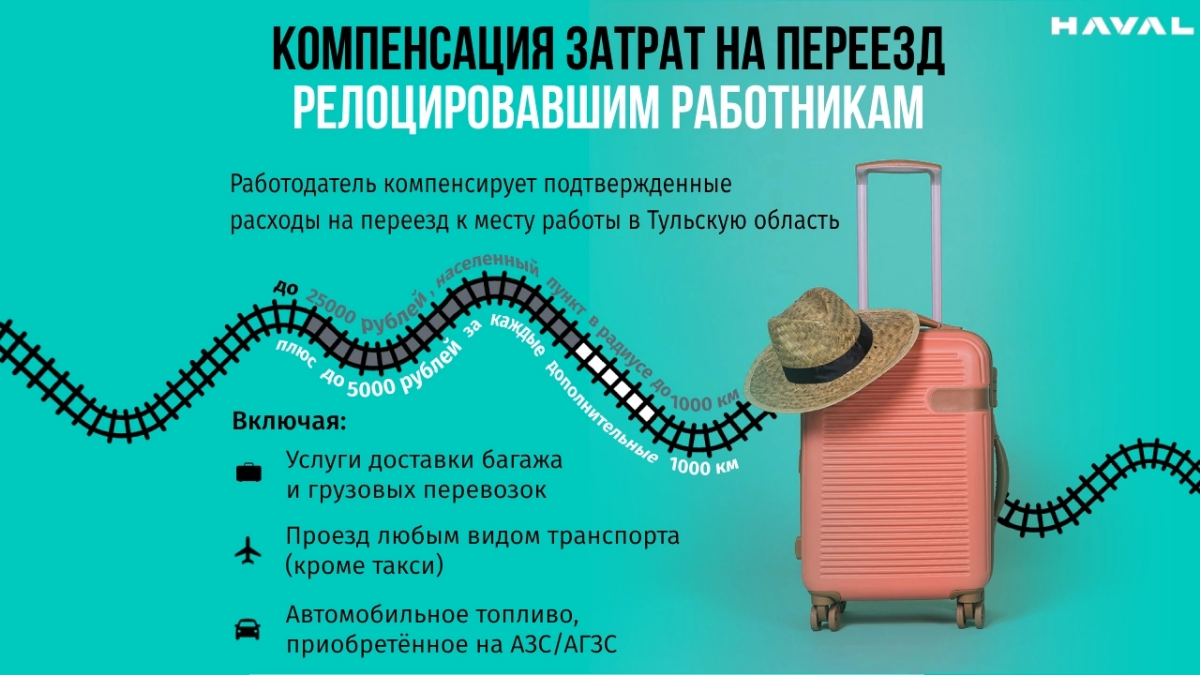❓❓❓Хочешь работать в компании  «Хавейл Мотор Мануфэкчуринг Рус», но живёшь не в Тульской области?
⚠️У нас есть отличная новость! 💯
💥💥💥 В компании  для релоцировавших 🚗в Тульскую область сотрудников (о... | Сетка — социальная сеть от hh.ru