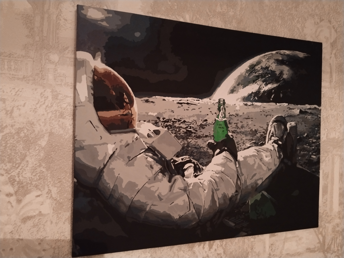Картина Сок Алое, 50*40 см.
Космос уже в нас. И мы уже в космосе.
Картина показывает, что Земля уже победила как самый комфортный и уютный дом для человека.
Осталось подтвердить на практике | Сетка — социальная сеть от hh.ru