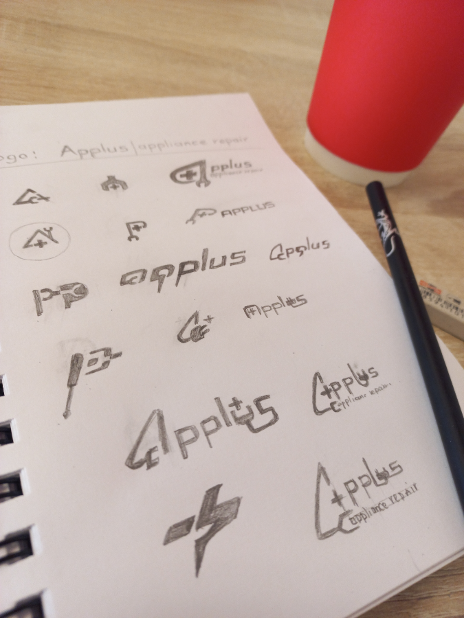 Взял заказ на новый логотип "Applus" ремонт бытовой техники (это сервис в Америке, занимающийся ремонтом холодильников, стиральных машин, посудомоечных машин и другой бытовой техники) | Сетка — социальная сеть от hh.ru