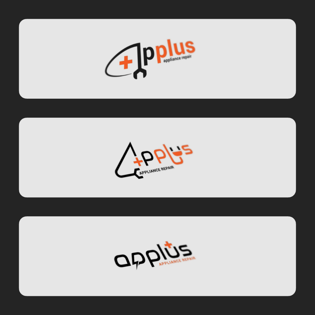 Взял заказ на новый логотип "Applus" ремонт бытовой техники (это сервис в Америке, занимающийся ремонтом холодильников, стиральных машин, посудомоечных машин и другой бытовой техники) | Сетка — социальная сеть от hh.ru