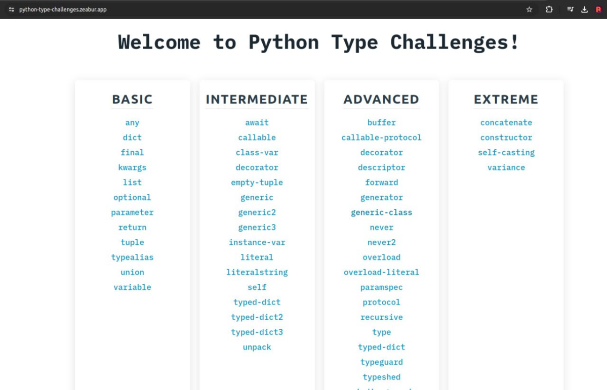 💥 Онлайн-тренажёр для type hints в Python | Сетка — социальная сеть от hh.ru