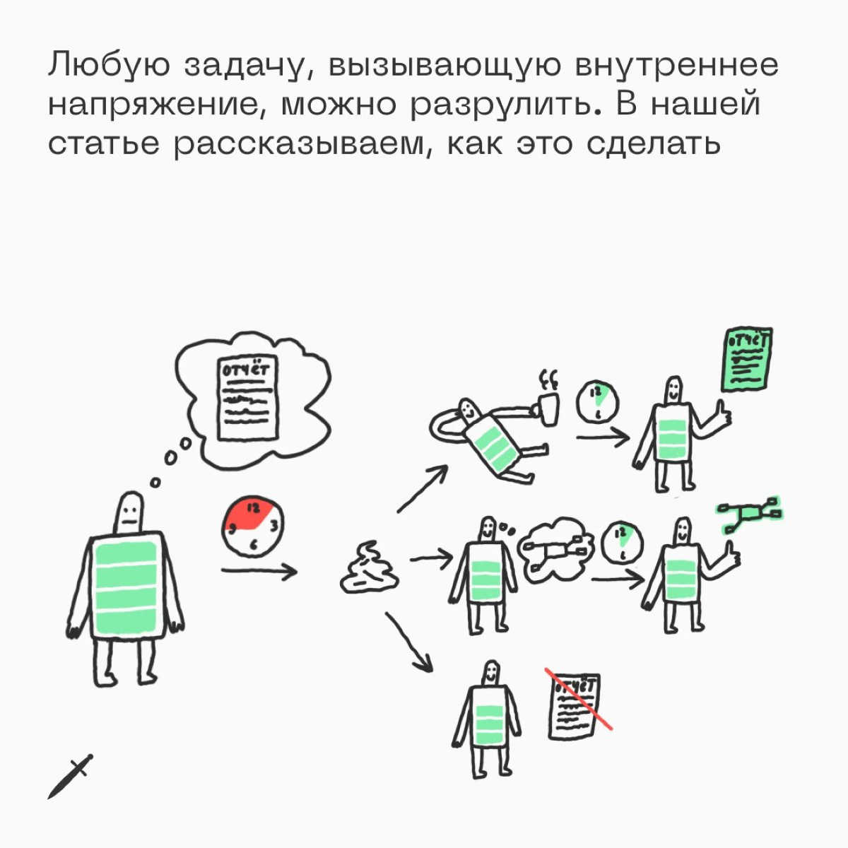 🗡 «Там отчёт на полчаса работы, но я ещё ленту полистаю и начну» — как не мешать себе работать, рассказали в статье: https://le.kinzhal.media/0xro6 | Сетка — социальная сеть от hh.ru