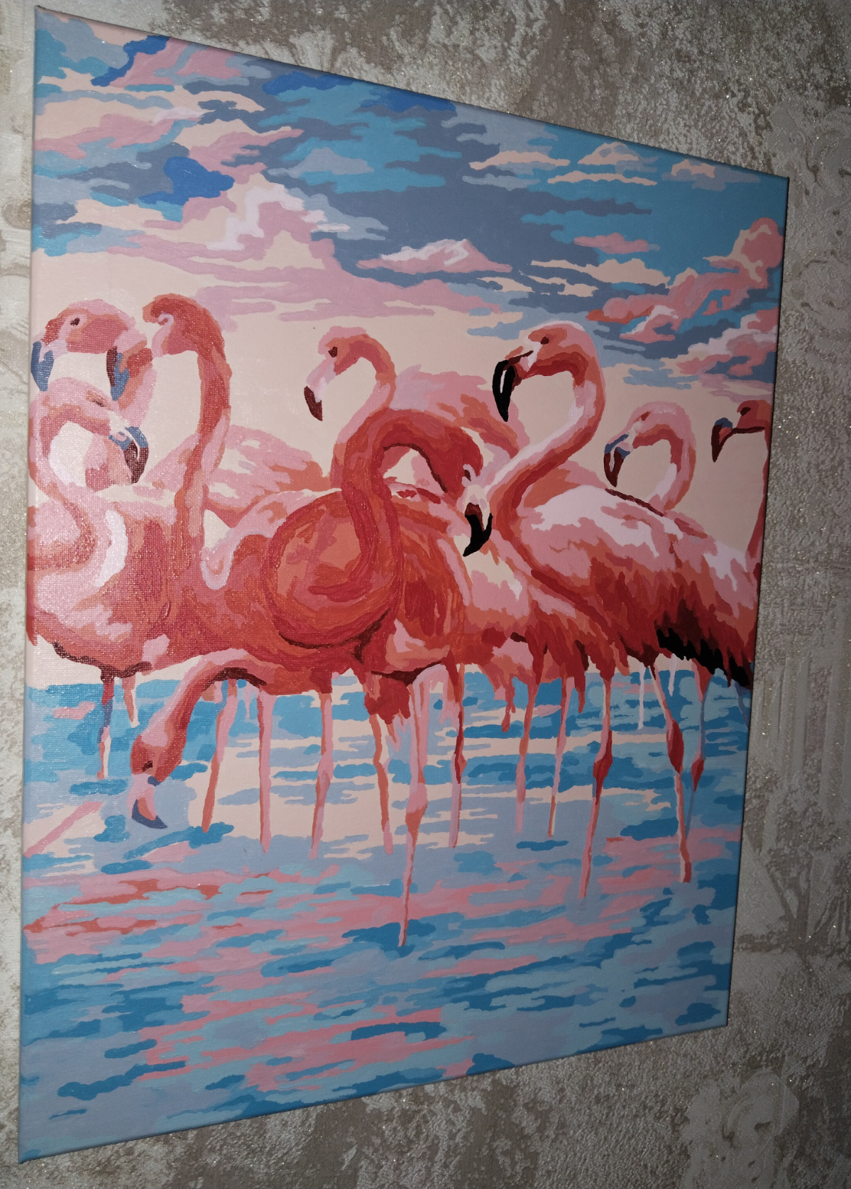 Картина Фламинго, 40*50 см.
Символ исполнения желаний.
Большинство Фламинго напоминают нам вопросы или перевернутый крючок. И только один нагнулся, чтобы получить ответ | Сетка — социальная сеть от hh.ru