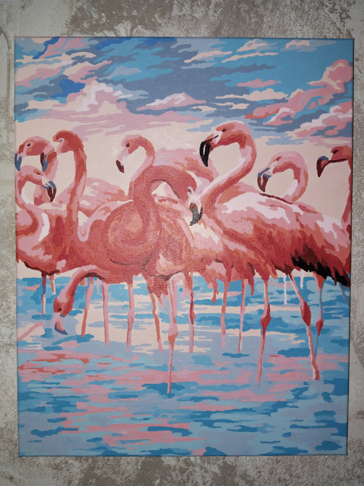 Картина Фламинго, 40*50 см.
Символ исполнения желаний.
Большинство Фламинго напоминают нам вопросы или перевернутый крючок. И только один нагнулся, чтобы получить ответ | Сетка — социальная сеть от hh.ru