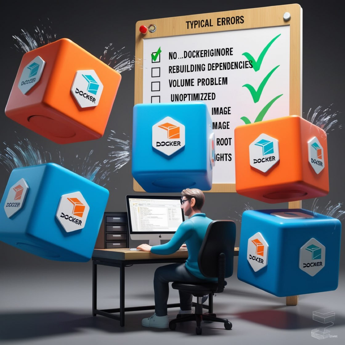 Чек-лист разработчика: 5 ошибок при работе с Docker
Контейнеры правят миром, но даже у бывалых разрабов Docker иногда вызывает фейлы | Сетка — социальная сеть от hh.ru