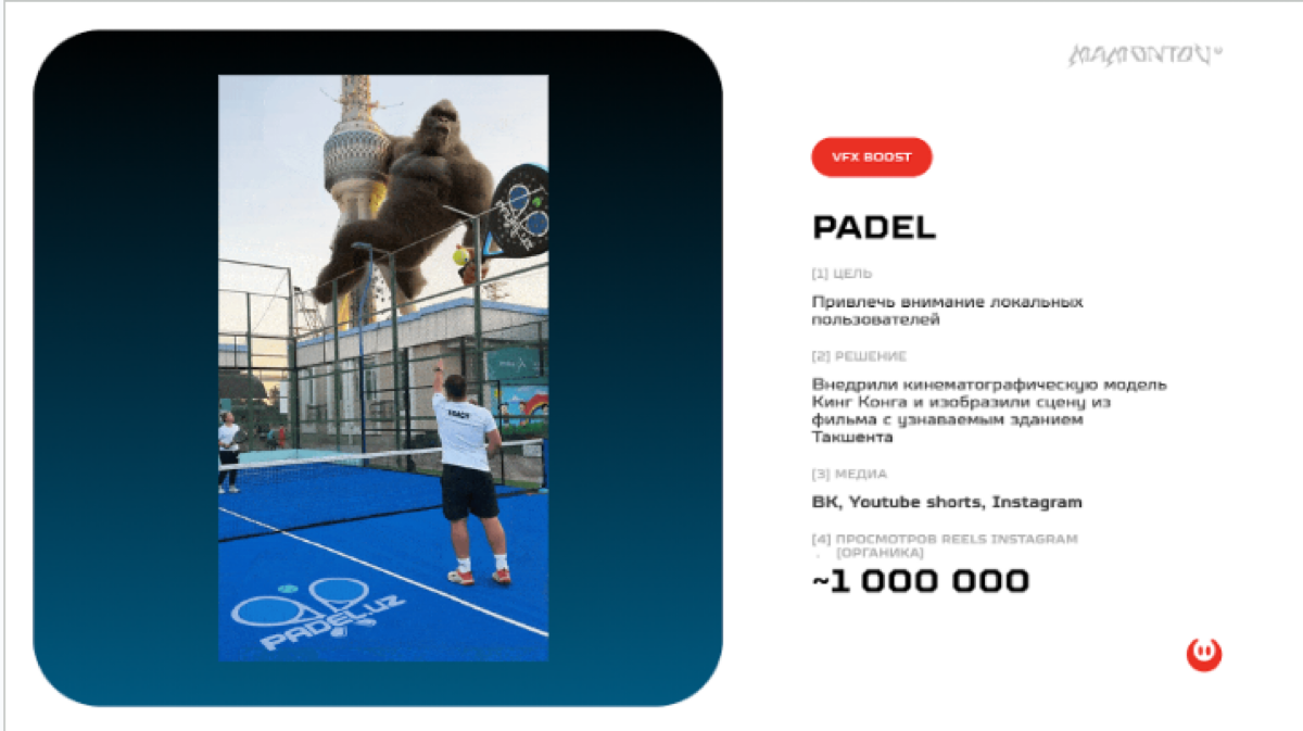 Пост #6
На картинке KING KONG?
ДА
Задача, как во всех VFX-роликах - сделать WOW эффект и привлечь внимание аудитории к продукту, с которой мы успешно справились | Сетка — социальная сеть от hh.ru