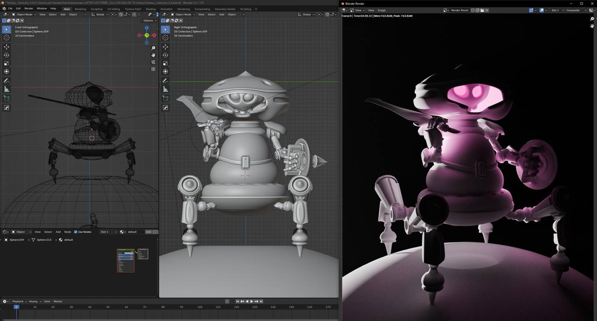 Готовится новый персонаж ✨
#3d #blender #blender3d #3д | Сетка — социальная сеть от hh.ru