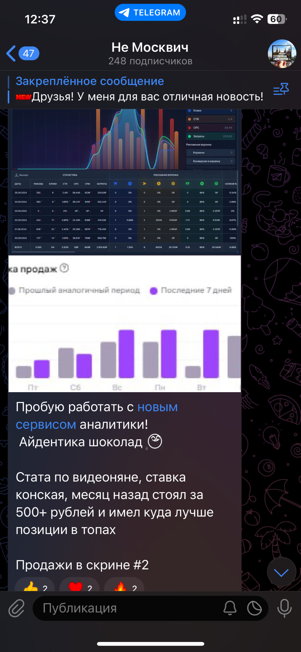 #wildberries
#вайлдберриз
Пробую очередной «новый» для меня сервис аналитики. Айдентика вкусно выглядит | Сетка — социальная сеть от hh.ru