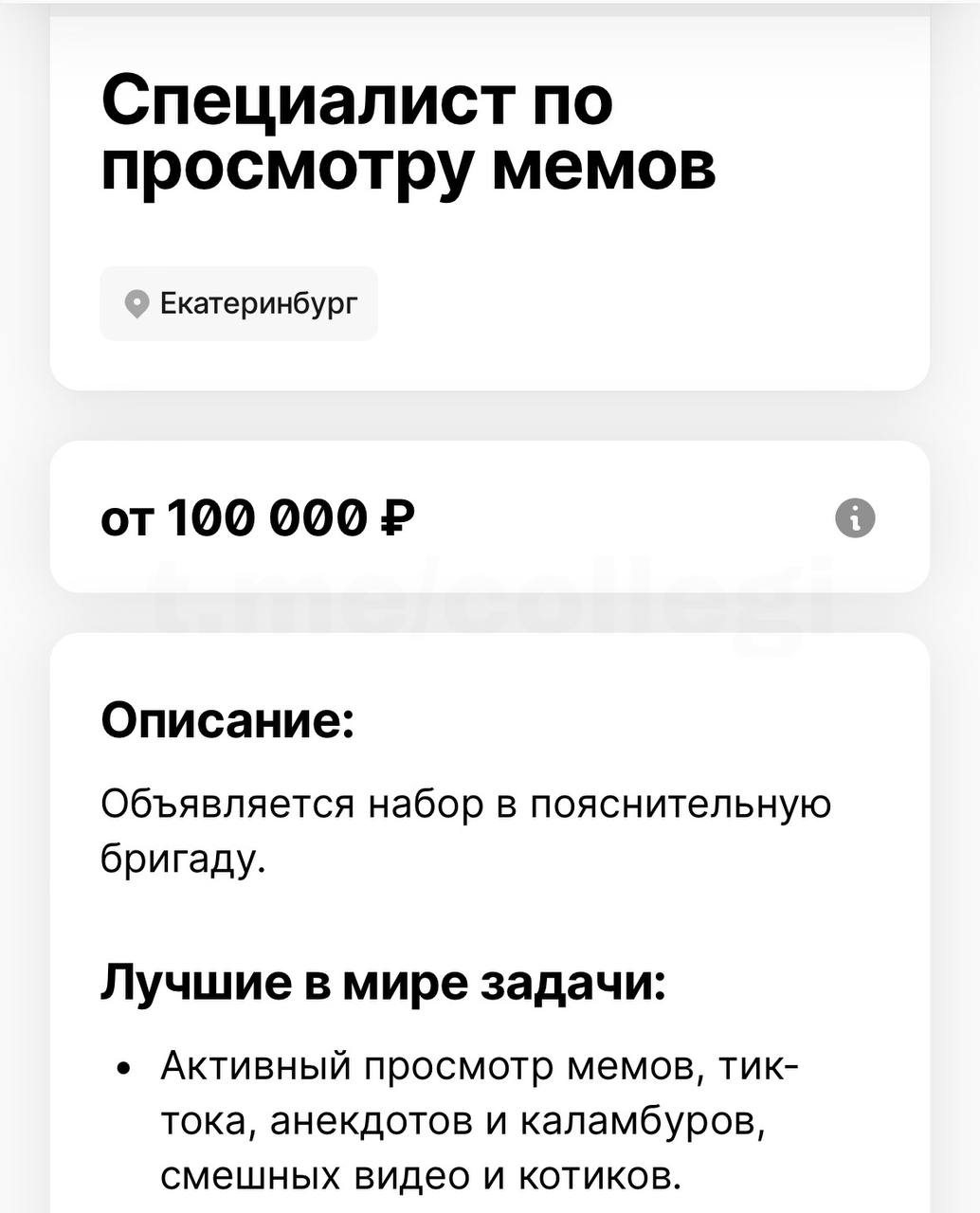 В Екатеринбурге объявили набор в пояснительную бригаду — там ищут специалиста по мемам, который будет кричать «Баян» и писать как Паша Техник в умной колонке | Сетка — социальная сеть от hh.ru