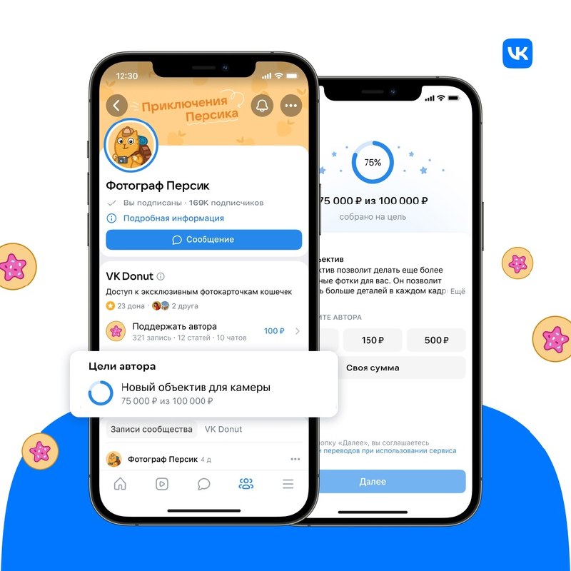 VK Donut запускает сборы на конкретные цели
В зависимости от потребностей сообщество в VK может установить цели по сбору средств или цели по привлечению новых платных подписчиков | Сетка — социальная сеть от hh.ru