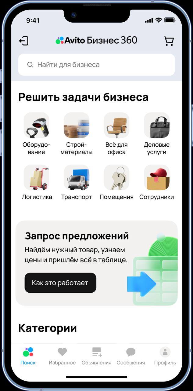 Авито запускает отдельное пространство «Avito Бизнес 360» для малого и среднего бизнеса: на площадке будет размещаться специализированный ассортимент товаров и услуг, а также бизнес-ориентированные се... | Сетка — социальная сеть от hh.ru