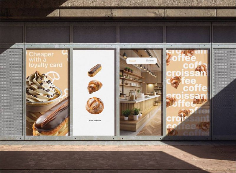 ✨ Новый проект: брендинг для пекарни-кофейни Croissant 🥐
Работая над созданием фирменного стиля, мы постарались передать атмосферу уюта и тепла, которая окутывает каждого, кто заходит за свежим круасс... | Сетка — социальная сеть от hh.ru