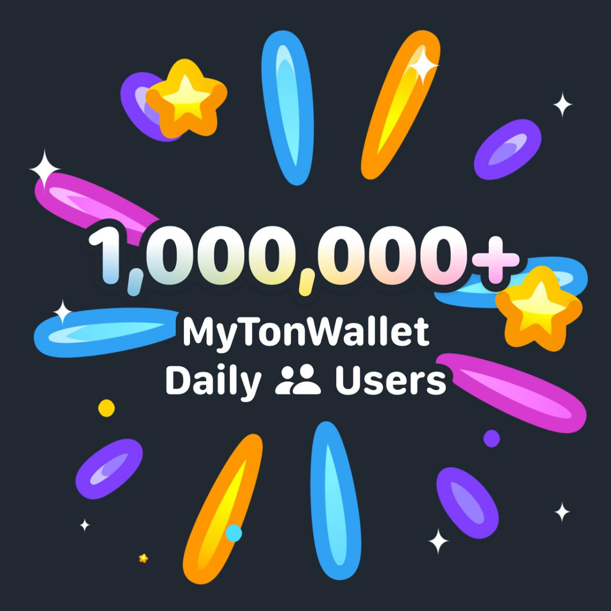 🩰  Дневная аудитория MyTonWallet впервые превысила 1 миллион пользователей! В четверг в кошельки вошли 1,048,062 человека — спасибо каждому | Сетка — социальная сеть от hh.ru