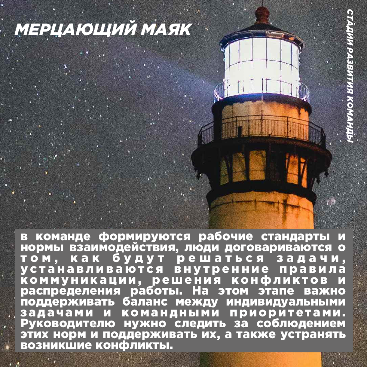 Я выходец вообще из детских лагерей, посвятил этому более 10 лет.
В методике Лутошкина есть стадии развития детского коллектива. Постарался его переложить в плоскость взрослых. Криво оформил визуально | Сетка — социальная сеть от hh.ru