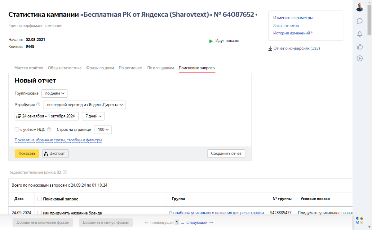 Учет поисковых запросов в Яндекс.Директе | Сетка — социальная сеть от hh.ru
